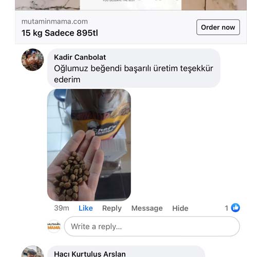 Oğlumuz Beğendi Başarılı Üretim Teşekkür Ederiz