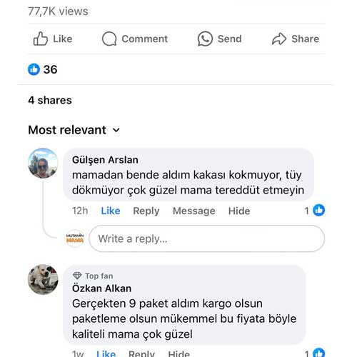 Mamadan Bende Aldım Kakası Kokmuyor Tüy Dökmüyor Çok Güzel Mama Tereddüt Etmeyin