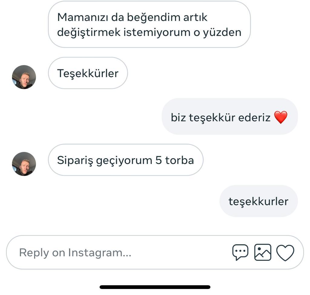 Yiğit Beyin Mamalarımızı Alıp Tekrar Stoklamak İçin Yaptığı Yorum
