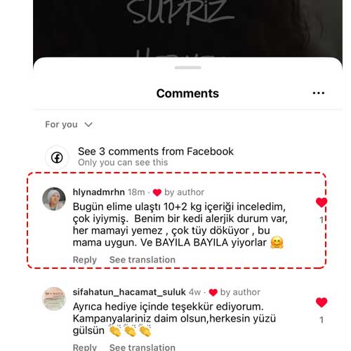 Benim Bir Kedi Alerjik Durumu Var Her Mamayı Yemez Çok Tüy Döküyor Bu Mama Uygun ve Bayıla Bayıla Yiyorlar