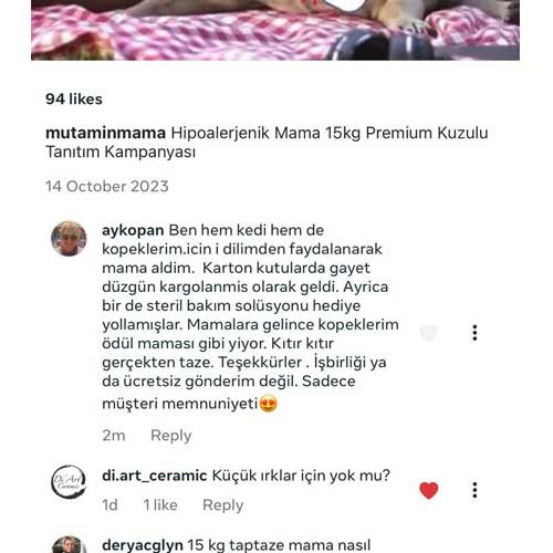 Köpeklerim Ödül Maması Gibi Yiyor Yorumu