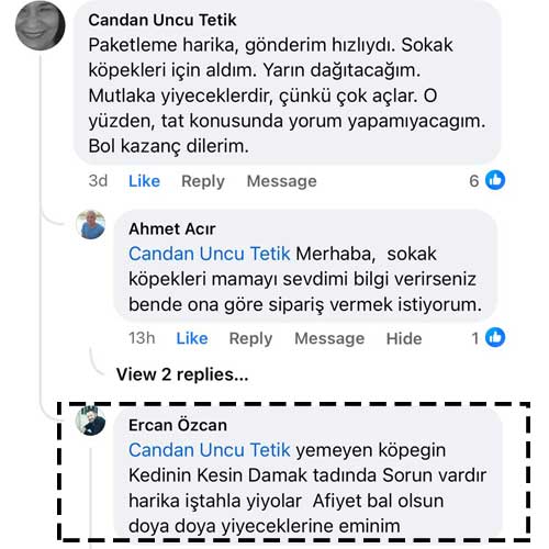 Ercan Bey -Yemeyen Kedinin Köpeğin Kesin Damak Tadında Sorun Vardır Harika İştahla Yiyorlar-