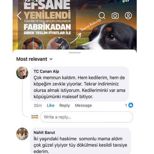 Çok Memnun Kaldım Hem Kedilerim Hem De Köpeğim Zevkle Yiyorlar