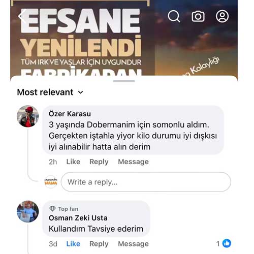 3 Yaşında Dobermanım İçin Aldım Gerçekten İştahla Yiyor Kilo Durumu İyi Dışkısı İyi