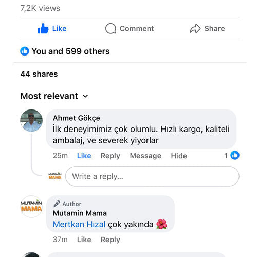 İlk deneyimimiz çok olumlu Severek Yiyorlar Ahmet Beyin yorumu