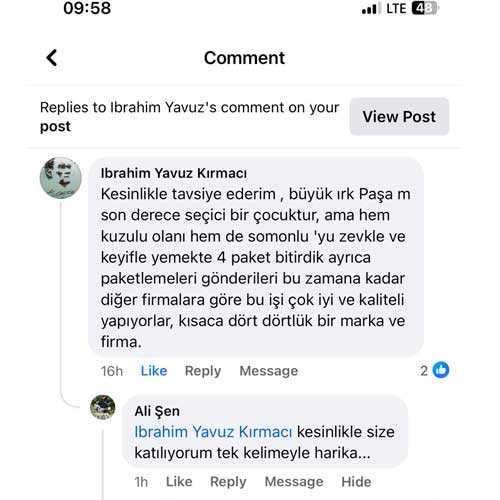 Kesinlikle Tavsiye Ederim Büyük Irk Paşam Son Derece Seçici Çocuktur Ama Hem Kuzulu Hem Somonluyu Zevkle Keyifle Yemekte