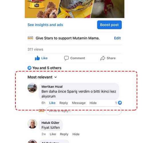 Ben Daha Önce Sipariş Verdim O Bitti İkinci Kez Alıyorum