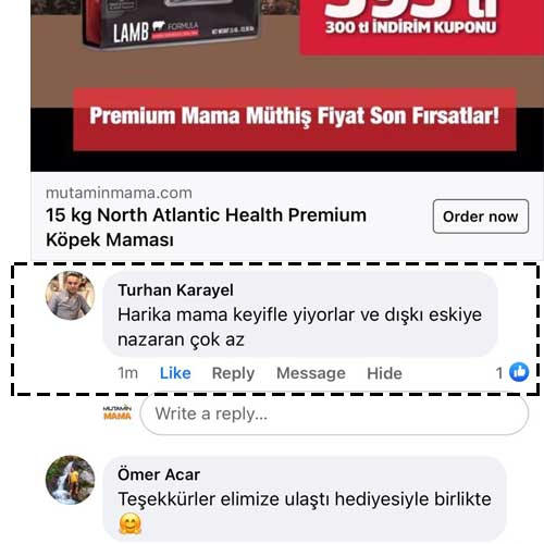 Harika Mama Keyifle Yiyorlar ve Dışkı Eskiye Nazaran Çok Az -Turan Beyin Mamamızı Kullandıktan Sonraki Yorumu