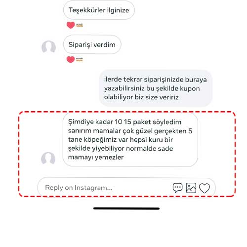 Şimdiye Kadar 10-15 Paket Söyledim Mamalar Çok Güzel Gerçekten 5 Köpeğimiz Kuru Şekilde Yiyebiliyor