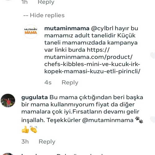 Bu mama çıktığından beri başka mama kullanmıyorum